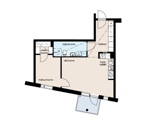 Rental Vantaa Viertola 2 rooms Osmankäämintie 7