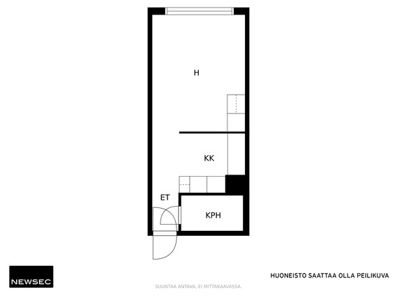 Vuokra-asunto Helsinki Herttoniemi Yksiö Julkisivukuva