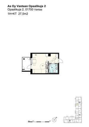 Rental Vantaa Kivistö 1 room Kampanja