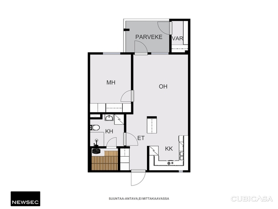 Rental Oulu Rajakylä 2 rooms Kampanja