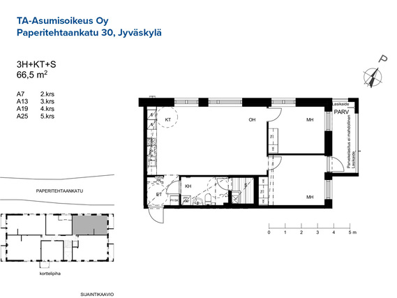 Asumisoikeusasunto Jyväskylä Tourula 3 huonetta