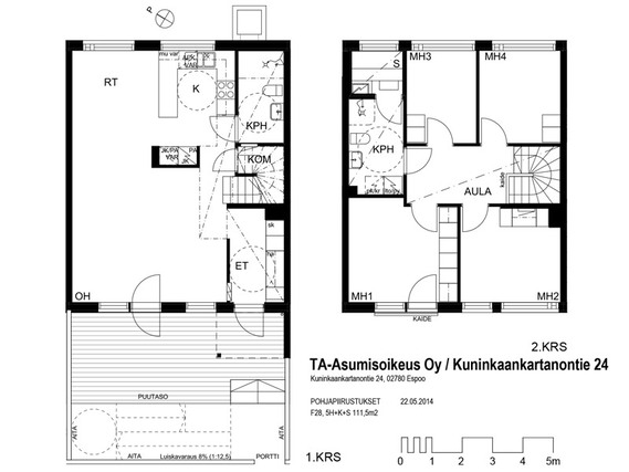 Right of occupancy apartment Espoo Kauklahti 5 +
