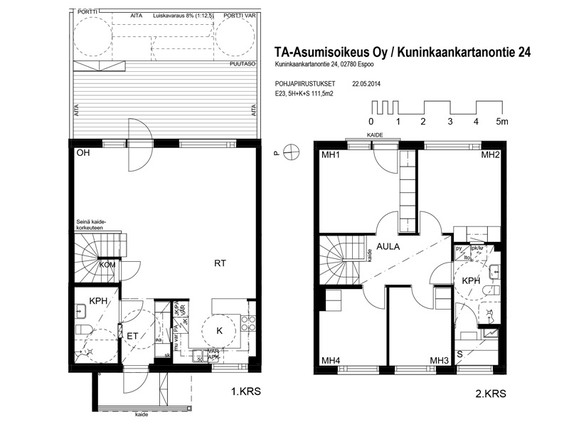 Right of occupancy apartment Espoo Kauklahti 5 +