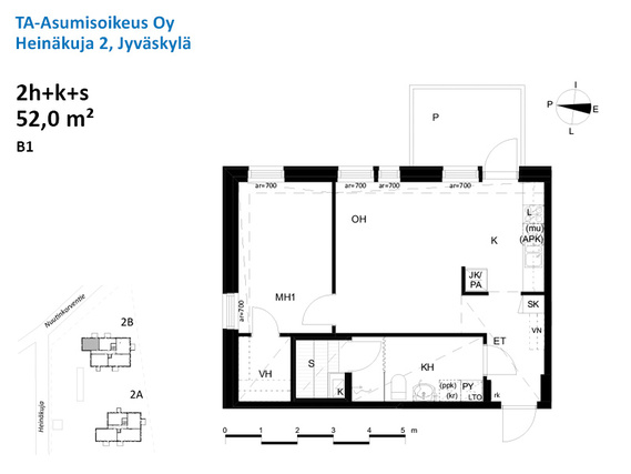 Right of occupancy apartment Jyväskylä Haukkamäki 2 rooms