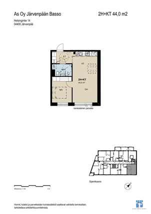 Rental Järvenpää Keskusta 2 rooms Julkisivu