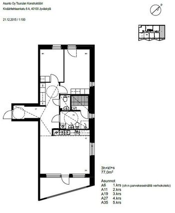 Rental Jyväskylä Tourula 3 rooms Julkisivukuva, pääkuva