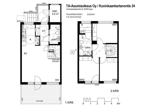 Asumisoikeusasunto Espoo Kauklahti 4 huonetta