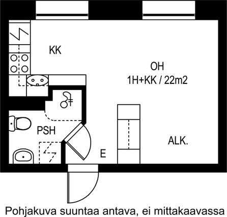 Vuokra-asunto Jyväskylä Rautpohja Yksiö Julkisivu