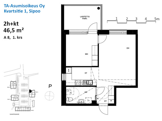 Right of occupancy apartment Sipoo Söderkulla 2 rooms
