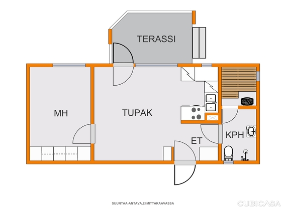 Rental Lappeenranta Kariniemi 1 room Julkisivu