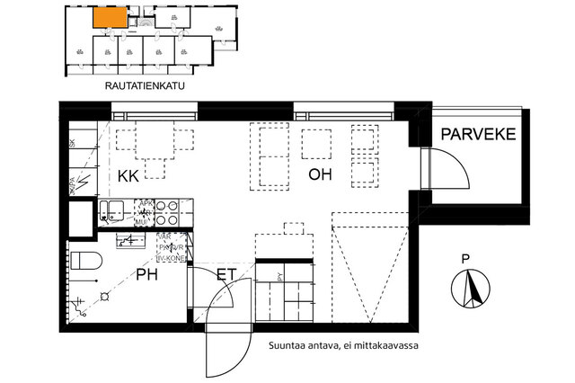 Rental Oulu Limingantulli 1 room Julkisivukuva