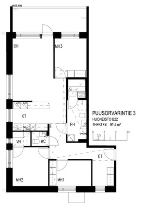 Right of occupancy apartment Espoo Vanttila 4 rooms