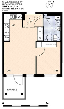 Right of occupancy apartment Espoo Lintuvaara 2 rooms