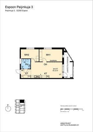 Rental Espoo Finnoo 3 rooms Julkisivukuva