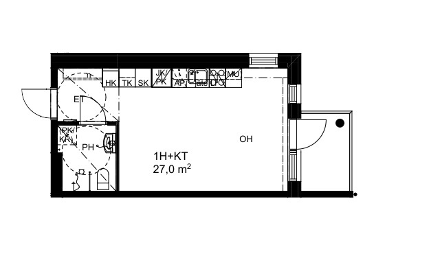 Rental Hämeenlinna Myllymäki 1 room Julkisivu, pääkuva