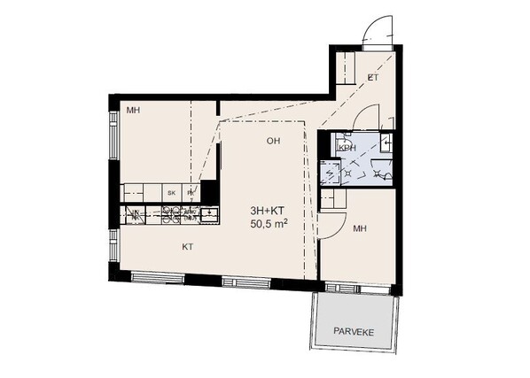 Rental Vantaa Veromies 3 rooms Julkisivu