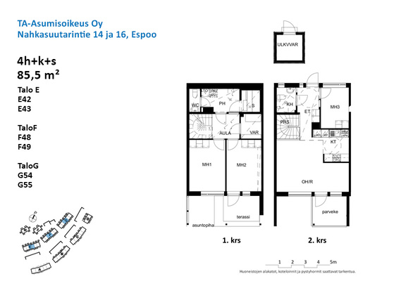 Right of occupancy apartment Espoo Kurttila 4 rooms