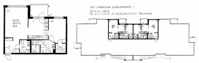 Rental Jyväskylä Suuruspää 2 rooms