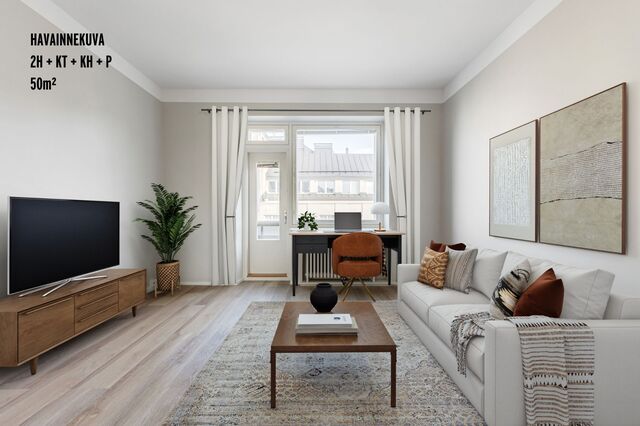 Rental Helsinki Kamppi 3 rooms Digistailaus