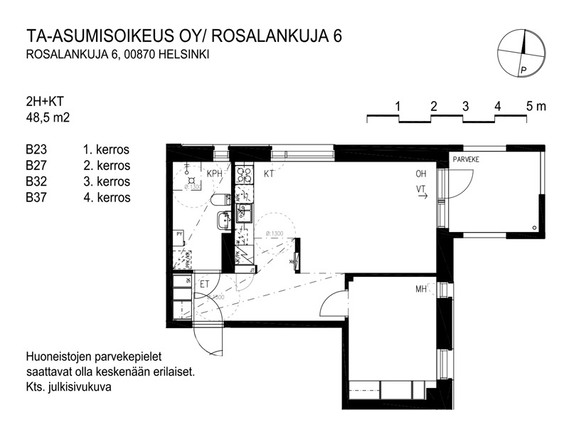 Right of occupancy apartment Helsinki Laajasalo 2 rooms
