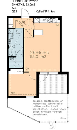 Right of occupancy apartment Espoo Espoon keskus 2 rooms