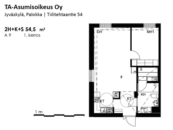 Right of occupancy apartment Jyväskylä Mannila 2 rooms