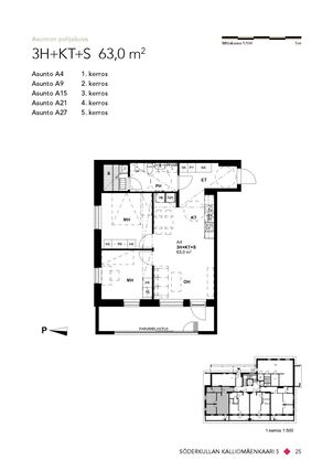 Right of occupancy apartment Sipoo Söderkulla 3 rooms