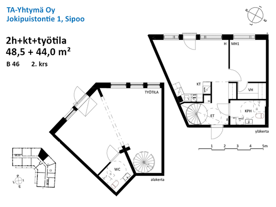 Vuokra-asunto Sipoo Nikkilä 3 huonetta