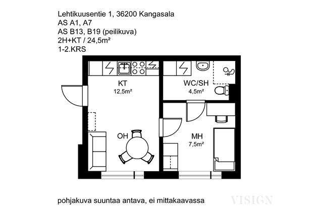 Vuokra-asunto Kangasala Rantakoivisto Kaksio