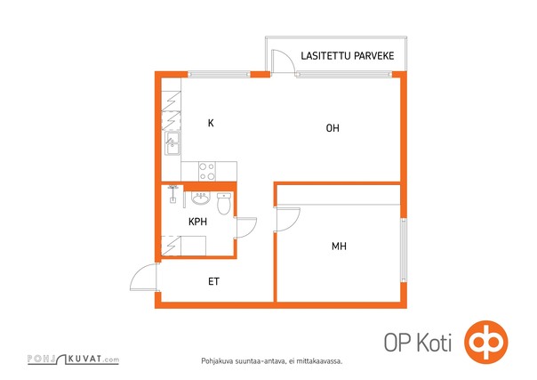 Rental Turku Lauste 2 rooms