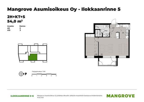 Right of occupancy apartment Tampere Koivistonkylä 2 rooms