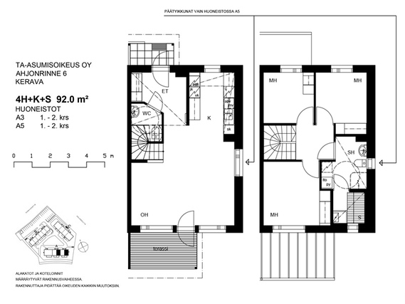 Asumisoikeusasunto Kerava Ahjo 4 huonetta