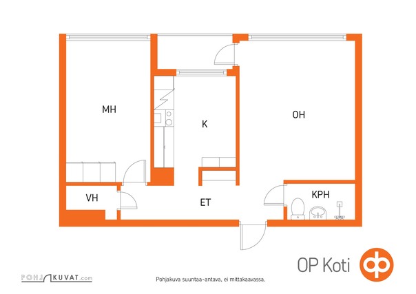 Rental Kuopio Keskusta 2 rooms