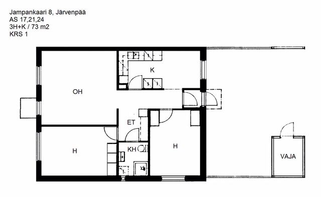 Rental Järvenpää Jamppa 3 rooms