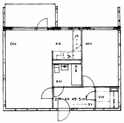 Rental Lahti Möysä 2 rooms