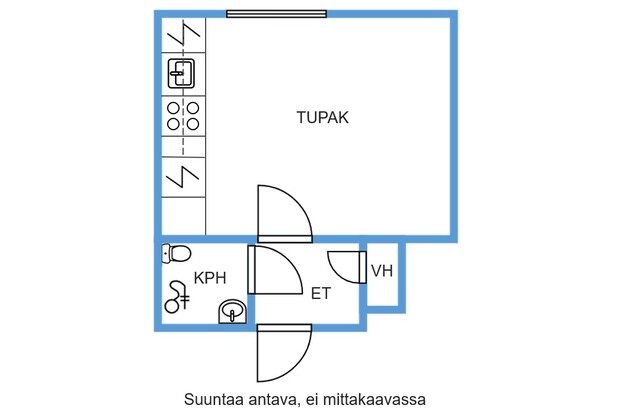 Vuokra-asunto Vantaa Vaarala Yksiö