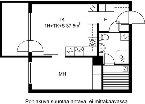 Rental Oulu Kaijonharju 1 room Julkisivukuva