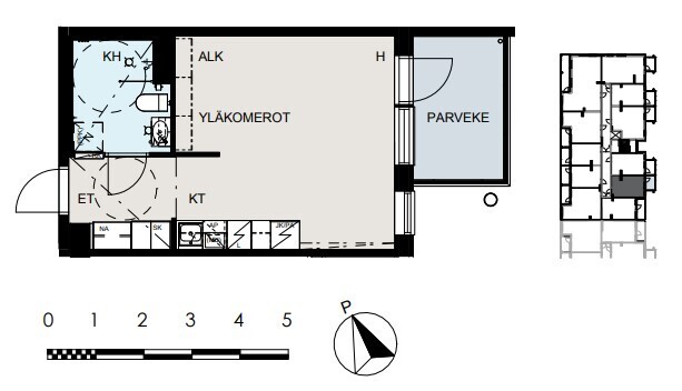 Rental Tampere Kaleva 1 room
