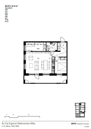 Rental Espoo Finnoo 3 rooms Havainnekuva