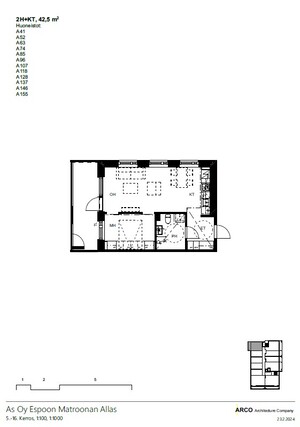 Rental Espoo Finnoo 2 rooms Kampanja