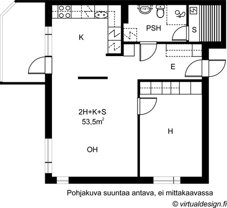 Vuokra-asunto Tampere Linnainmaa Kaksio Julkisivu