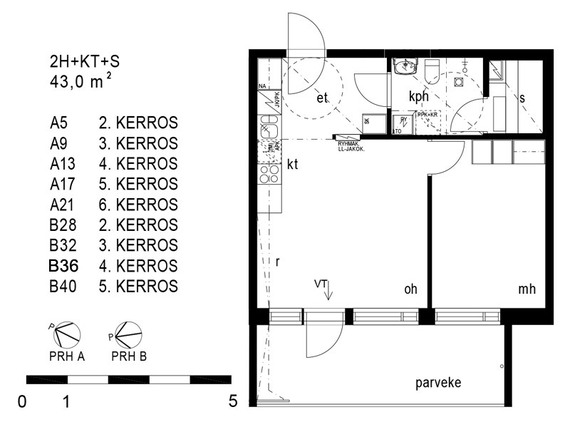 Right of occupancy apartment Vantaa Hämevaara 2 rooms