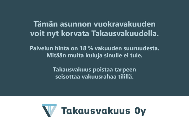 Vuokra-asunto Helsinki Kivihaka Kaksio Viihtyisä 3. kerroksen koti hyvällä sijainnilla!