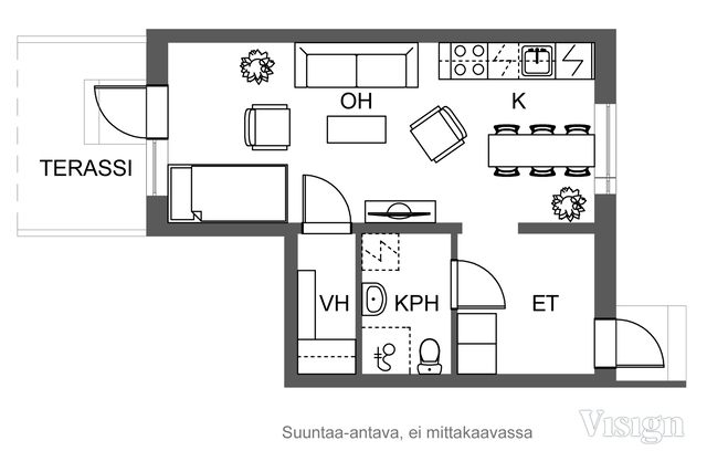 Rental Kuopio Itkonniemi 1 room Julkisivukuva