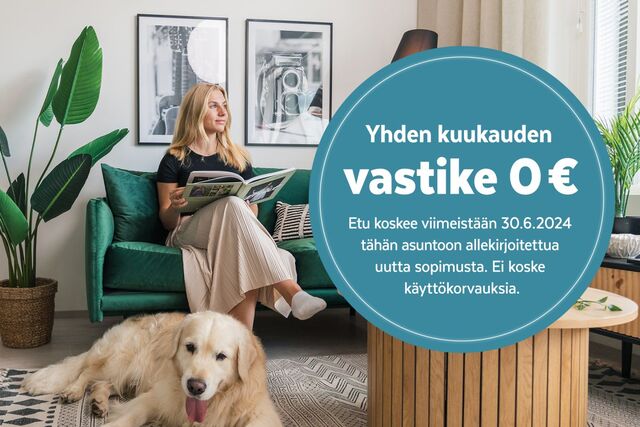 Asumisoikeusasunto Espoo Kauklahti 3 huonetta