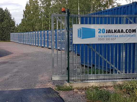 Storage space Helsinki Kivikko  Pääsy alueelle yhdellä ilmaisella puhelinsoitolla.