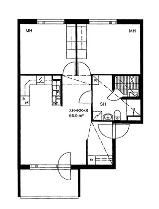 Right of occupancy apartment Kerava Kaleva 3 rooms