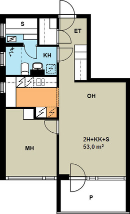 Right of occupancy apartment Espoo Leppävaara 2 rooms