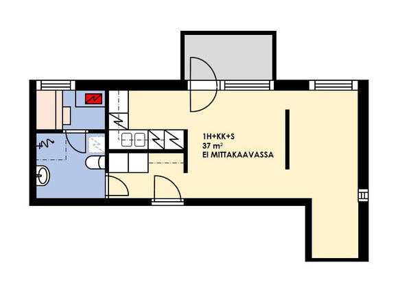 Right of occupancy apartment Espoo Leppävaara 1 room