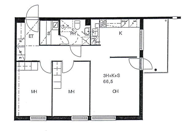 Right of occupancy apartment Espoo Suvela 3 rooms